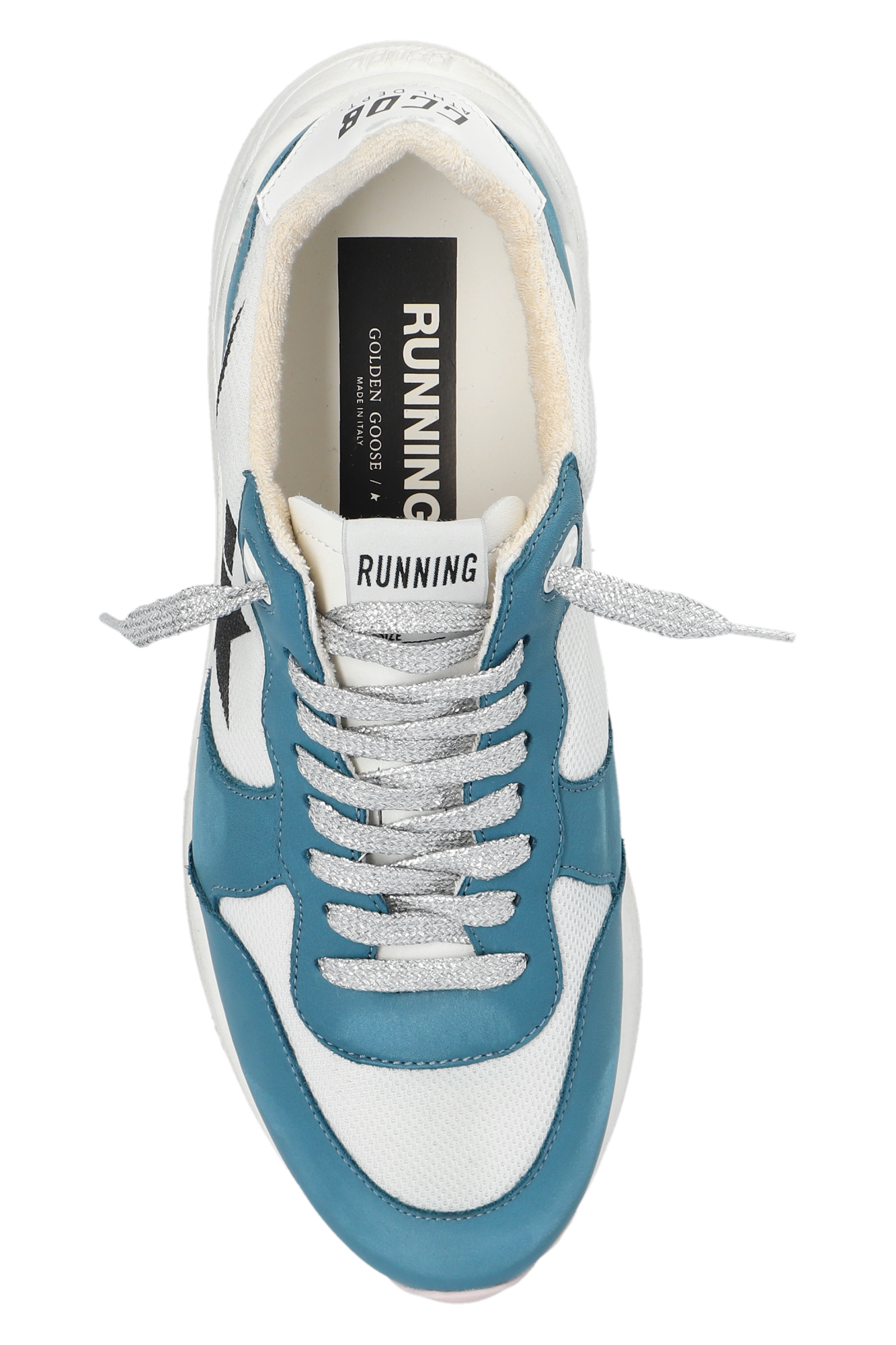 SchaferandweinerShops Peru - Blue 'Running' sneakers Golden